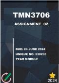 TMN3706 Assignment 2 (COMPLETE ANSWERS) 2024 (530293) - DUE 24 June 2024