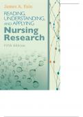 Reading, Understanding, and Applying Nursing Research, 5e