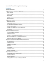 Summary Industrial and organizational psychology by Paul E. Spector