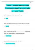 CPAER Canada Commercial Pilot  Exam Questions and Answers Graded  A+ | latest UpdateCPAER Canada Commercial Pilot  Exam Questions and Answers Graded  A+ | latest Update