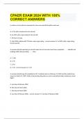  CPAER EXAM 2024 WITH 100% CORRECT ANSWERS