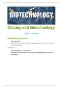 a level biology biotechnology and cloning summary