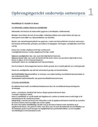 Samenvatting kennistoets o&p, levensbeschouwing en Natuuronderwijs (100+ pagina's lang)