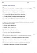 HEMATOLOGY NCLEX TEST 1 QUESTIONS WITH ANSWERS 100% CORRECT