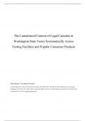 The Cannabinoid Content of Legal Cannabis in Washington State Varies Systematically Across Testing Facilities and Popular Consumer Products