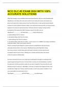  NCO DLC #2 EXAM 2024 WITH 100% ACCURATE SOLUTIONS