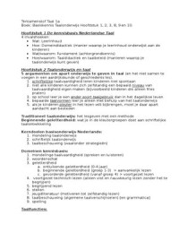 Basiskennis Taalonderwijs hs 1, 2, 3, 8, 9, 10 Taal samenvatting