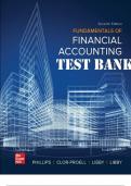 TEST BANK FOR FUNDAMENTALS OF FINANCIAL ACCOUNTING 7TH EDITION