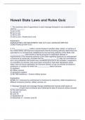Hawaii State Laws and Rules Quiz-solved