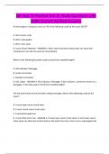 ASE test T2 Practice test 2| Study Questions with 100% Correct Verified Answers