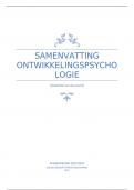 Samenvatting -  Ontwikkelingspsychologie 