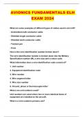 AVIONICS FUNDAMENTALS ELH EXAM 2024