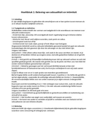 Samenvatting 'Seksualiteit, intimiteit en hulpverlening'