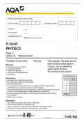 AQA 2023 A-level PHYSICS Paper 3 Section B Medical physics Question Paper + Mark scheme [MERGED] June 2023