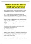 DLA/DOD : Continuity of Operations  Planning (COOP) UPDATED Exam  Questions and CORRECT Answers