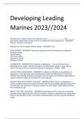 Developing Leading Marines 2023//2024