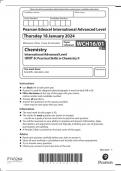 Pearson Edexcel International Advanced Level Chemistry Paper 1 2024 (WCH16/01 UNIT 6: Practical Skills in Chemistry II)