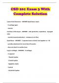 CSD 201 Exam 3 With Complete Solution