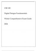 ASU) CSE 120 DIGITAL DESIGNS FUNDAMENTALS WINTER COMPREHENSIVE EXAM GUIDE 2024