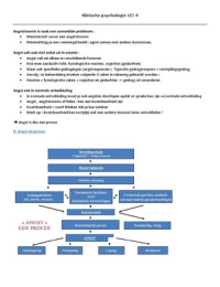 Klinische psychologie: college 4 ( volledig) 