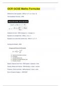 OCR GCSE Maths Formulae