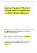 Pga Level 3 Advanced   Teaching And Coaching Learning