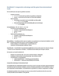 Samenvatting Macro-economie - Van Groezen en Van Tuijl - hoofdstuk 7 t/m 19