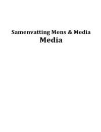 Mens & Media, samenvatting readers Media