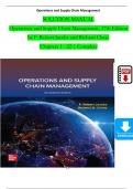 Solution Manual For Operations and Supply Chain Management, 16th Edition by F. Robert Jacobs and Richard Chase, Verified Chapters 1 - 22, Complete Newest Version