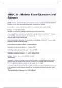 ENWC 201 Midterm Exam Questions and Answers 2024