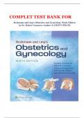 COMPLET TEST BANK FOR Beckmann and Ling's Obstetrics and Gynecology Ninth, Edition                   by Dr. Robert Casanova (Author) LATEST UPDATE