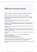 ENWC 201 Final Exam Review 2024 Questions and Answers