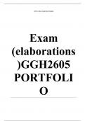 Exam (elaborations) GGH2605 PORTFOLIO (COMPLETE ANSWERS) Semester 1 2024 - DUE 31 May 2024 •	Course •	Environmental Politics - GGH2605 (GGH2605) •	Institution •	University Of South Africa (Unisa) •	Book •	Global Environmental Policy