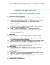 Education & ICT samenvatting alle artikelen