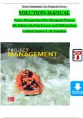 Solution Manual for Project Management: The Managerial Process, 8th Edition By Erik Larson and Clifford Gray, Verified Chapters 1 - 16, Complete Newest Version