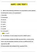 AAPC - CRC TEST 1 Questions and Answers (2024 / 2025) Updated Latest (Verified Answers)