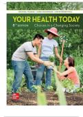 TEST BANK For Your Health Today Choices in a Changing Society, 8th Edition by Teague Michael, Verified Chapters 1 - 18, Complete Newest Version