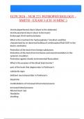 ECPI 2024 - NUR 221 PATHOPHYSIOLOGY - SMITH - EXAM 3 (CH 10 MISC.) Questions And Answers Latest |Update| Verified Answers 