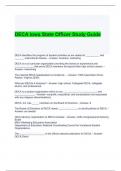 DECA Iowa State Officer Study Guide latest updated