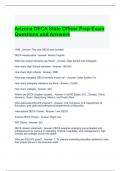 Arizona DECA State Officer Prep Exam Questions and Answers- Graded A