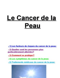 Exposé Cancer de la peau