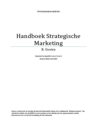 Handboek Strategische Marketing