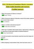 WGU C224 Research Foundations Objective Assessment Exam Expected Questions and Answers (2024 / 2025) (Verified Answers)