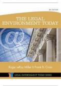 LEGAL ENVIRONMENT TODAY 8TH EDITION MILLER TEST BANK