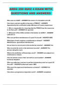 AREG 250 QUIZ 4 EXAM WITH QUESTIONS AND ANSWERS 