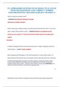 PA APPRAISERS LICENSE EXAM 2024/ACTUAL EXAM WITH 350 QUESTIONS AND CORRECT VERIIED ANSWERS/NEWEST 2024-2025/ALREADY GRADED A+