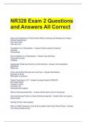  NR328 Exam 2 Questions and Answers All Correct