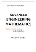 Solutions Manual For Advanced Engineering Mathematics 7th Edition PETER V ONEIL 