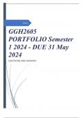 GGH2605 PORTFOLIO Semester 1 2024 - DUE 31 May 2024