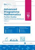 Grade 12 Further Studies Mathematics Calculus and Algebra textbook and study guide